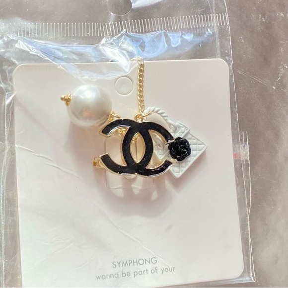 Brooch gold plated/ enamel - Picture 7 of 7